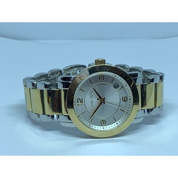 Michael Kors MK3487 Women\'s Two Tone Analog Silver